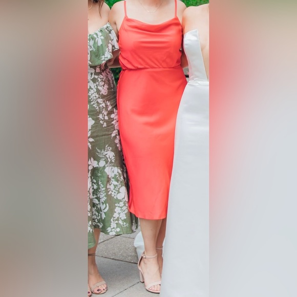 Vince Camuto slip dress red (size 4) - Picture 4 of 4